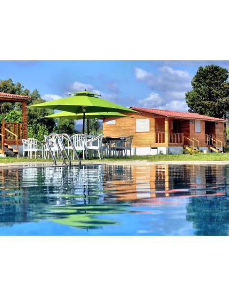 parasol carré Carthaginoise 2m x 2m vert