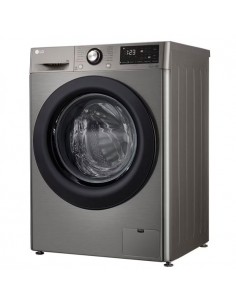 Un éclat de modernité : Découvrez le lave-linge frontal LG Vivace, un bijou argenté qui illumine votre buanderie. 2