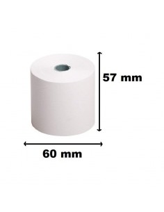 Lot de 5 bobines papier thermique 55 g - Idéal pour les reçus et les transactions 2