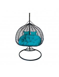 BALANÇOIRE RELAX GRIS/BLEU (TURQUOISE)