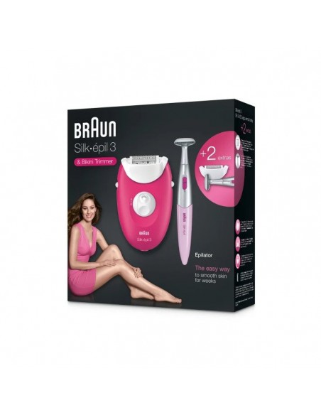 Épilateur Silk-épil 3 Epil-420 épilateur . Doté de la technologie de massage apaisante pour un confort optimal.