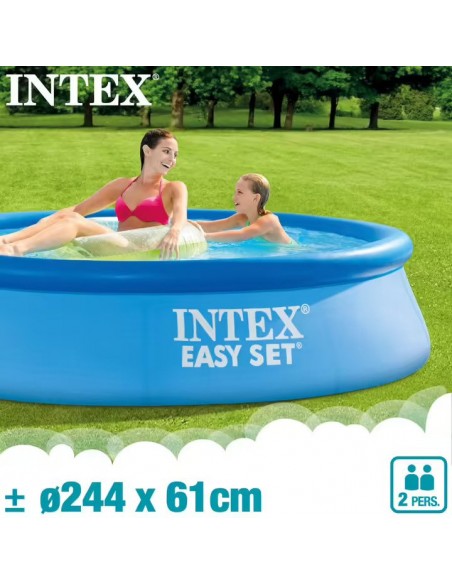 Intex piscine gonflable avec pompe 28108NP Easy 244 x 61 cm Intex piscine gonflable avec pompe 28108NP Easy 244 x 61 cm