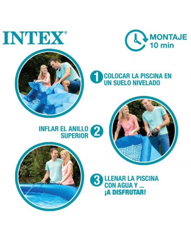 Intex piscine gonflable avec pompe 28108NP Easy 244 x 61 cm Intex piscine gonflable avec pompe 28108NP Easy 244 x 61 cm
