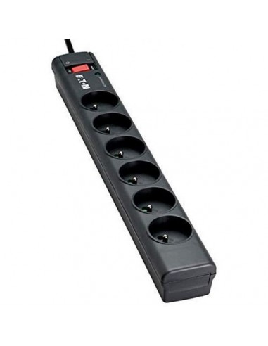 eaton multiprise parafoudre eaton protection strip 6 fr - ps6f 6 prises fr noir