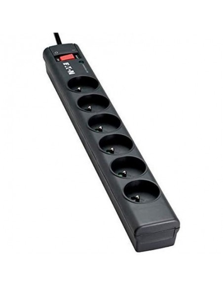 eaton multiprise parafoudre eaton protection strip 6 fr - ps6f 6 prises fr noir