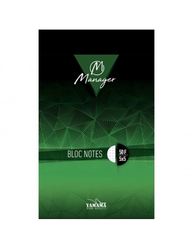 Bloc Note YAMAMA Manager A4 50 FEUILLES GM 5/5 80G