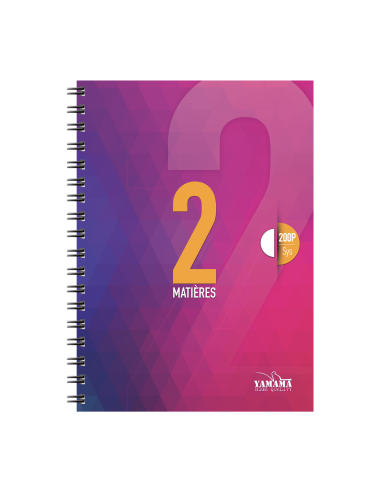 Cahier wiro YAMAMA Multi-matière 200P... Cahier wiro YAMAMA Multi-matière 200P...