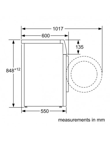Lave Linge Frontale BOSCH WAN28160FF 7Kg - Blanc