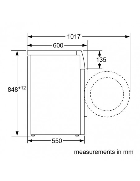 Lave Linge Frontale BOSCH WAN28160FF 7Kg - Blanc