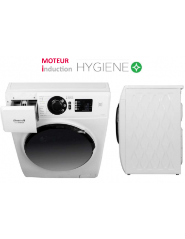 Lave linge Frontale Brandt BAM102QWL 10.5 Kg / Blanc