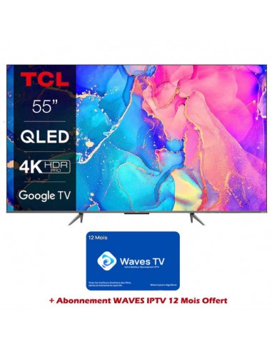 Tv TCL 55 pouces prix Tunisie - C635 4K QLED Smart