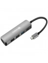 Station d'accueil SANDBERG Dock USB-C HDMI+3xUSB+PD - Gris