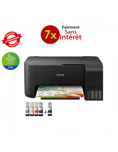 Epson L3150 prix Tunisie - Multifonction à réservoir intégré 3en1 couleur Ecotank