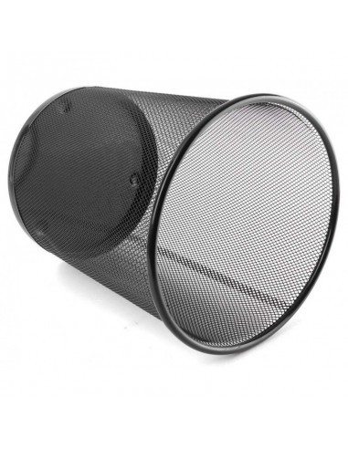 Corbeille à papier métal : Noir