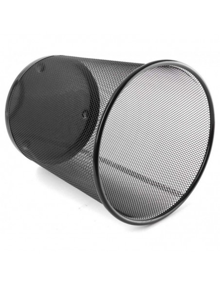 Corbeille à papier métal : Noir