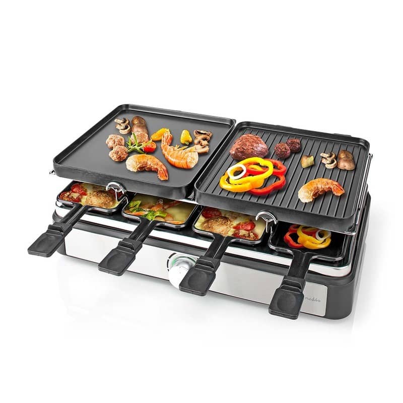 162635 Grill raclette 8 personnes avec pierre de cuisson