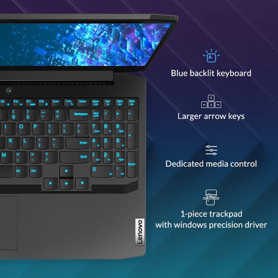 PC Portable Lenovo IdeaPad Gaming 3 / Ryzen 5 5500H / RTX 2050 4G / 16 Go / 512 Go SSD / Noir