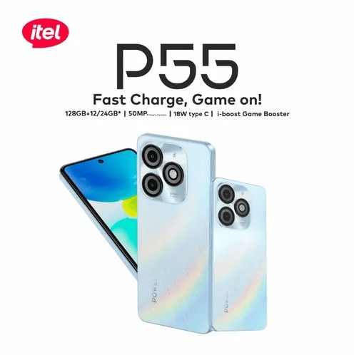 Smartphone Itel P55 4Go 128Go Bleu