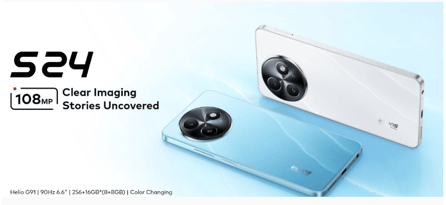 Smartphone ITEL S24 8Go 256Go Blanc