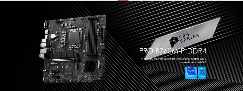 MSI PRO B760M-P DDR4 slots RAM DDR4