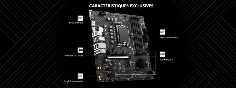 MSI PRO B760M-P DDR4 ports USB HDMI PCI