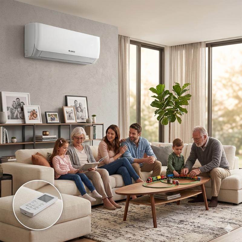 climatiseur GREE 12000 Inverter design moderne mural maison Tunisie