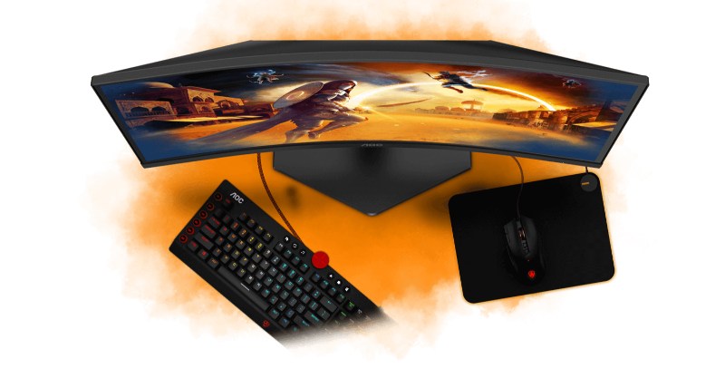 Moniteur AOC incurvé 27 pouces Full HD gaming
