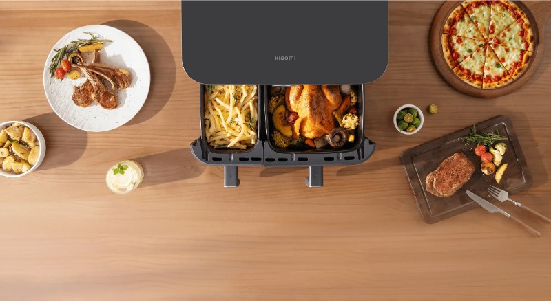 Friteuse Xiaomi 10L double compartiment pour cuisine saine