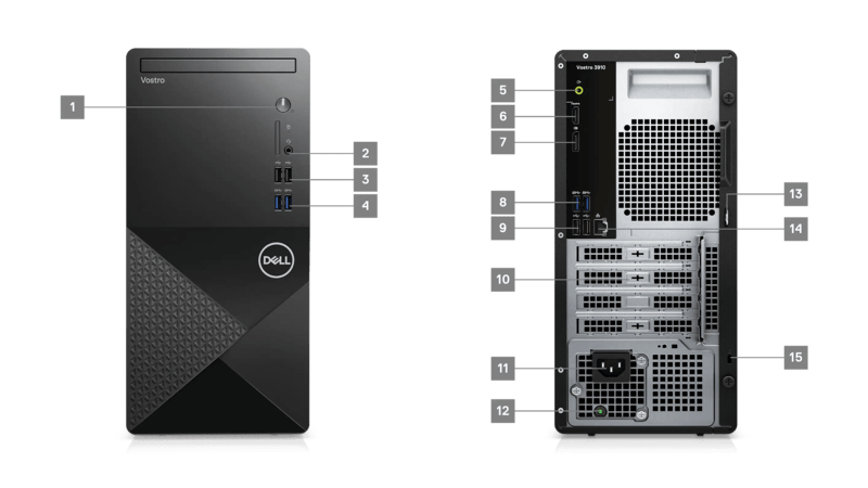 PC Dell Vostro 3030 avec connectivité Wifi 6E et Bluetooth 5.3