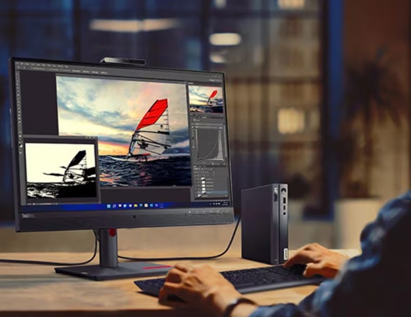 LENOVO ThinkCentre néo 50q Gen 5 PC performant i3 13ème génération noir