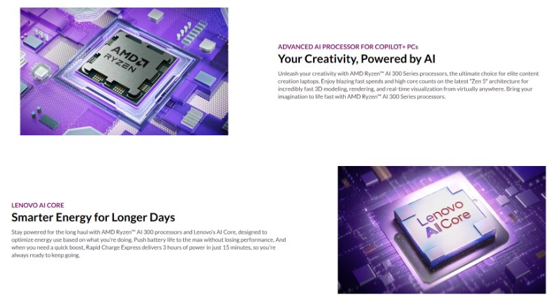 Lenovo Yoga 7 2-in-1 14AKP10 utilisation en mode tablette