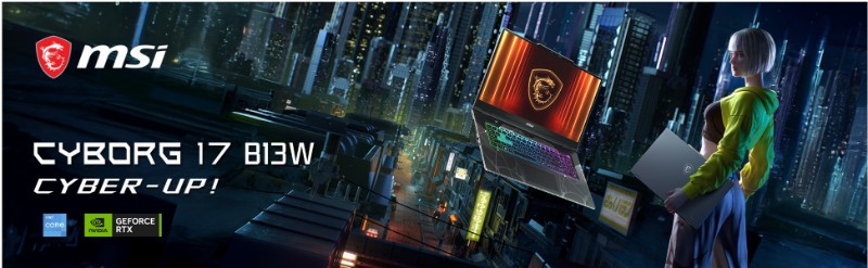 MSI Cyborg 17 B13WFKG design gaming RTX 5060 performant