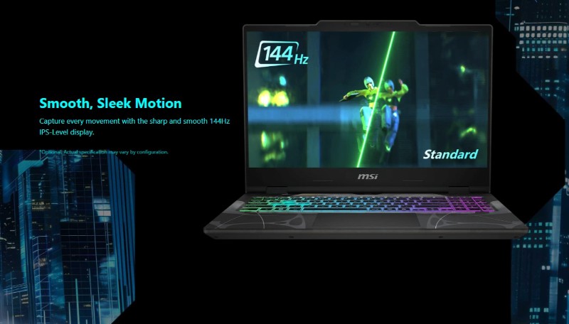 Pc portable gamer MSI Cyborg 15 B2RWFKG écran Full HD 144Hz