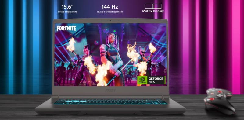 MSI Thin 15 design ultrafin Cosmos Gray léger et performant