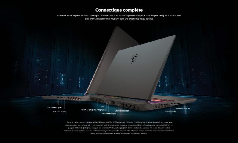 MSI Vector 16 HX AI A2XW avis utilisateurs Tunisie