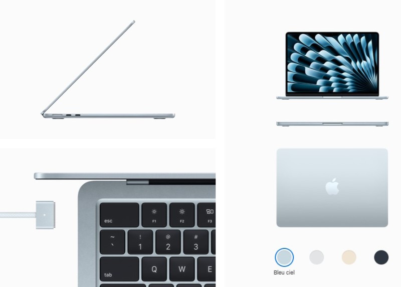 MacBook Air M4 16Go RAM et SSD 256Go portable Apple Silver