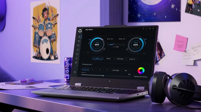 Laptop gamer Lenovo RTX 3050 affichage 144Hz