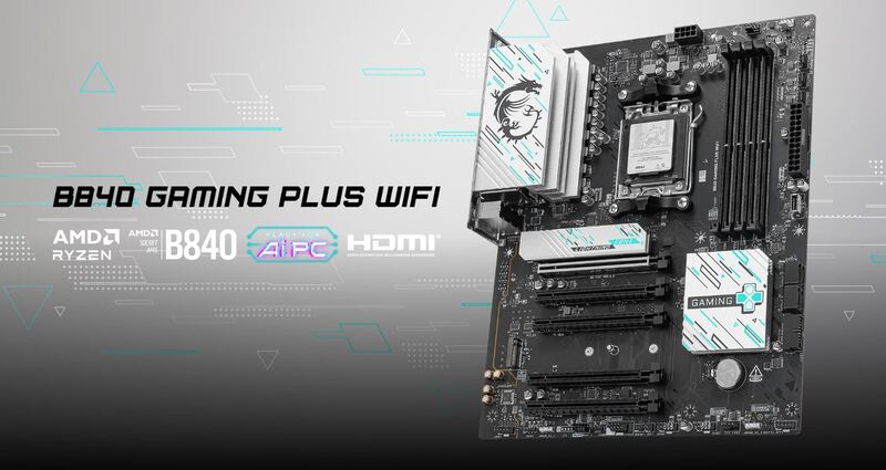 MSI B840 GAMING PLUS WIFI motherboard