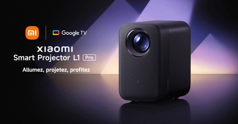 Xiaomi Smart Projector L1 Pro vue avant noir design