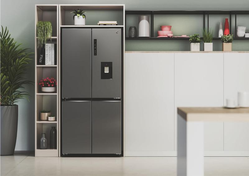 Réfrigérateur HOOVER HHCR3818EWPL Side By Side Silver design moderne