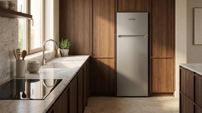 Frigo INDESIT INDSE360M10S 360L Defrost Silver design moderne