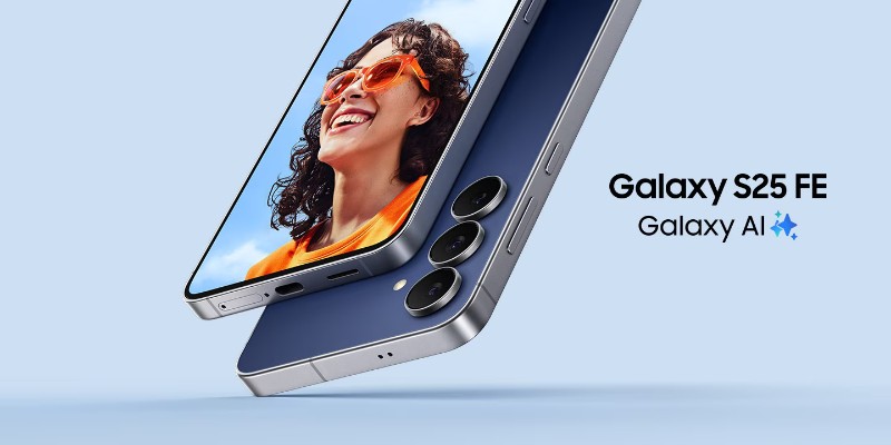 Samsung Galaxy S25 FE 8Go 256Go Bleu Marine vue avant