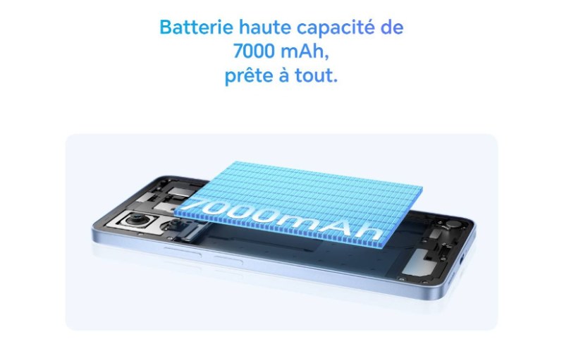 HONOR X8D batterie longue durée 7000mAh et charge rapide 45W