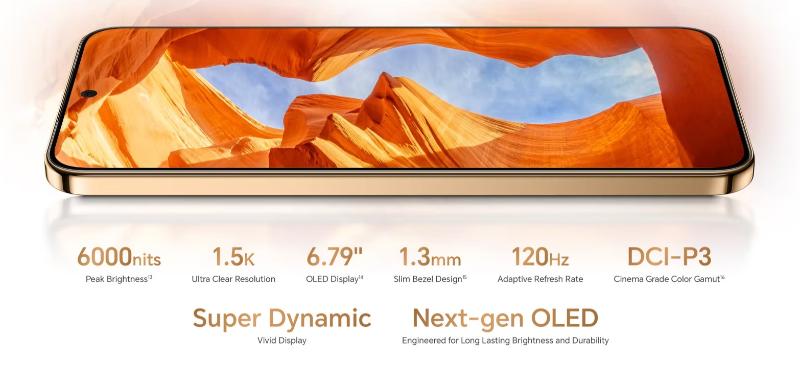 Écran AMOLED 6,79 pouces du Honor X9d affichage lumineux