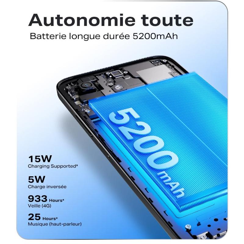 Infinix Smart 20 batterie longue durée et écran fluide