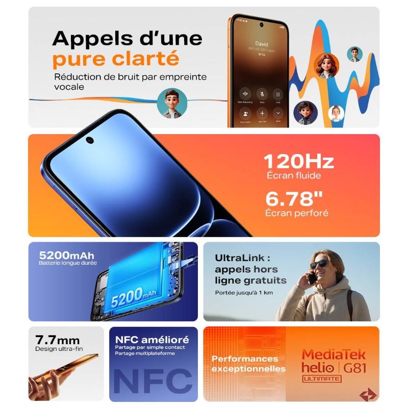 smartphone Infinix pas cher écran HD+ et double SIM