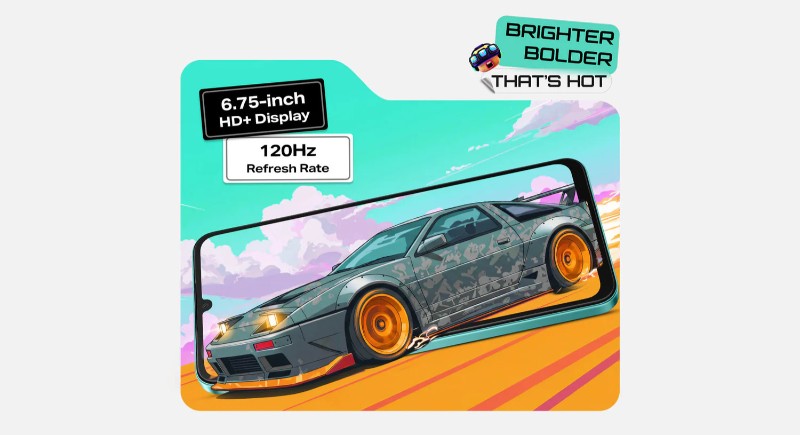 INFINIX Hot 60I 5G écran 6,75 pouces 120Hz performances