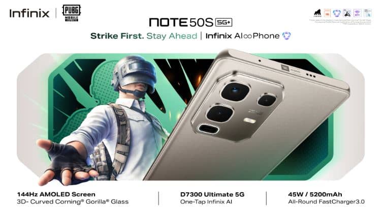 Infinix Note 50s 5G prix Tunisie