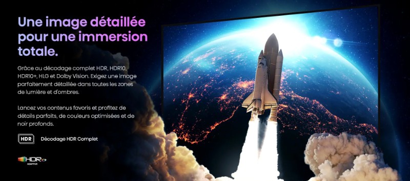 Smart TV Hisense 50 pouces UHD expérience cinéma sport jeu