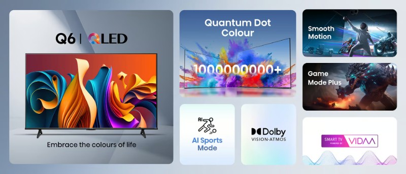 TV Hisense 65 pouces écran QLED 4K qualité d’image